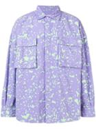 C.e Noise Print Long-sleeve Shirt - Purple