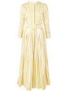 Oscar De La Renta Belted Shirt Dress - Yellow