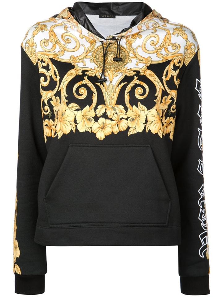 Versace Baroque Print Reversible Jacket - Black