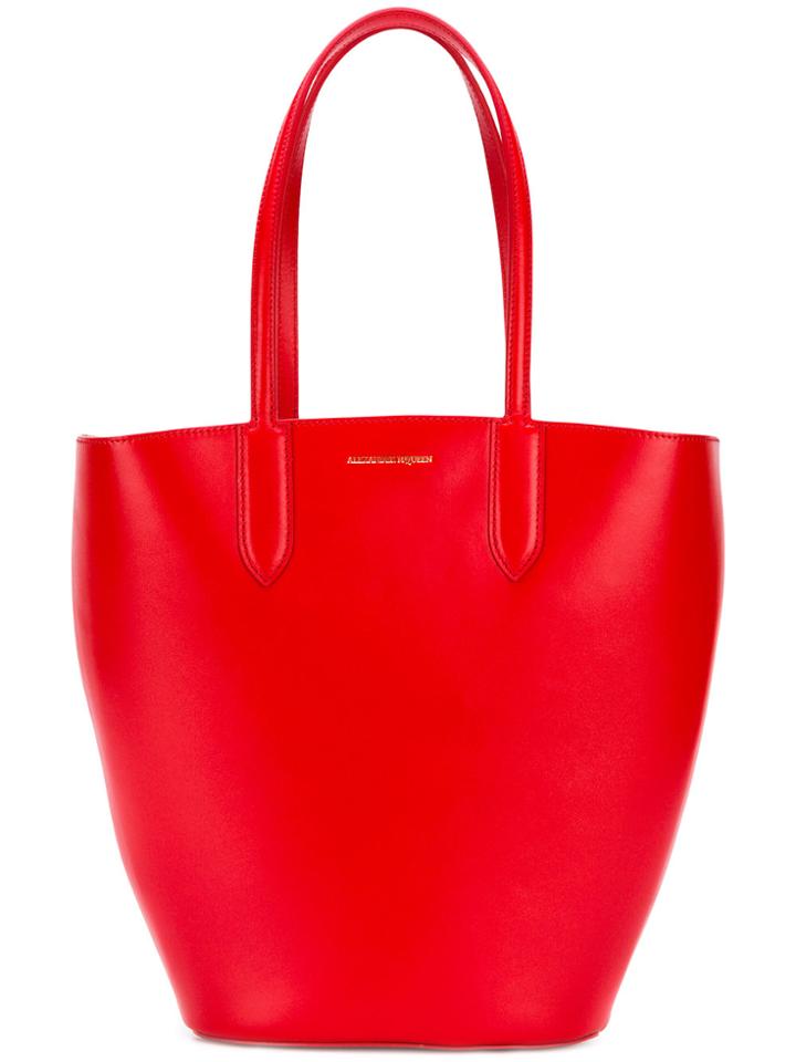 Alexander Mcqueen Bucket Tote - Red