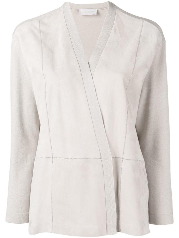 Fabiana Filippi Panelled Cardigan - Neutrals