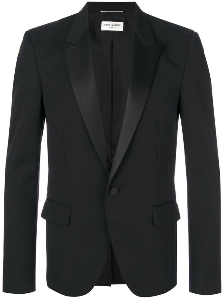 Saint Laurent Classic Single Breasted Jacket - Black