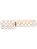 Louis Vuitton Vintage House Check Belt Bag - White