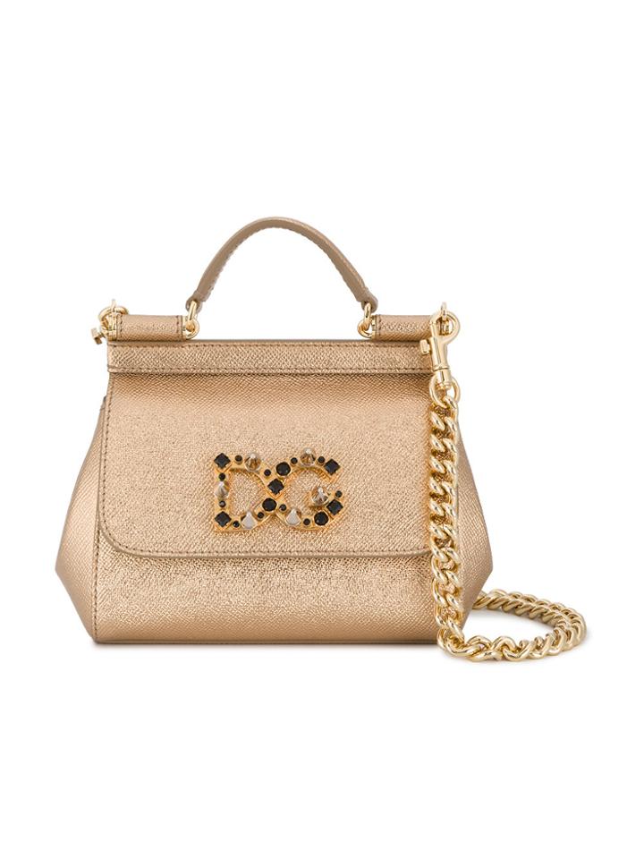 Dolce & Gabbana Sicily Mini Shoulder Bag - Metallic