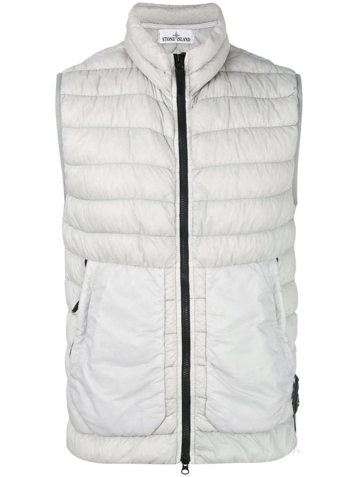 Stone Island Micro Yarn Padded Gilet - Grey