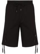 Cp Company Lens Detail Cotton Shorts - Black