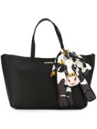Love Moschino Cow Scarf Detail Tote, Women's, Black