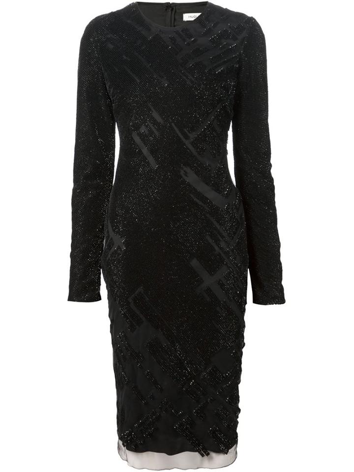 Mugler Sheer Embellished Dress