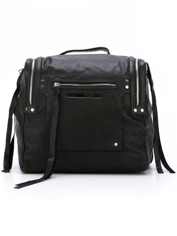 Mcq Alexander Mcqueen Embossed Logo Box Backpack