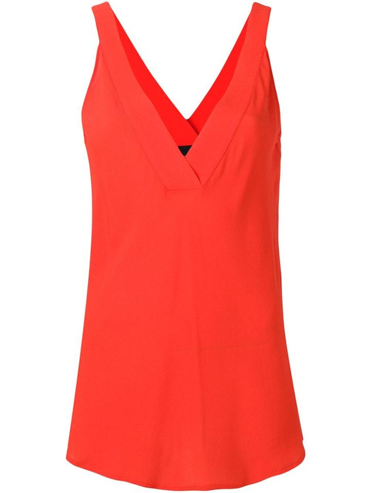 Pinko Orange Sleeveless Top