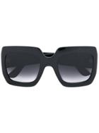 Gucci Eyewear Oversize Square Frame Sunglasses - Black