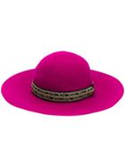 Etro Embroidered-trim Hat - Pink