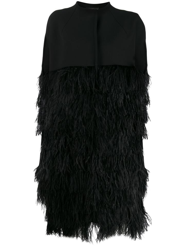 Gianluca Capannolo Feather Coat - Black