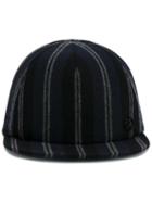 Maison Michel Striped Cap, Women's, Size: Large, Blue, Cotton/wool