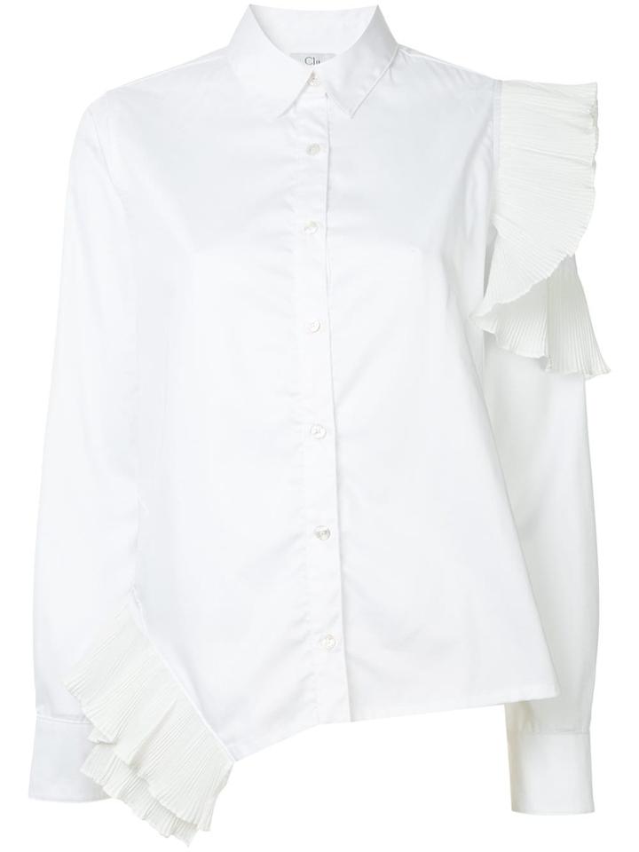 Clu Asymmetric Shirt - White