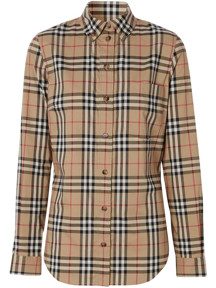 Burberry Vintage Check Button-down Shirt - Brown