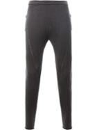 Label Under Construction Patch Pockets Leggings, Men's, Size: Medium, Grey, Silk