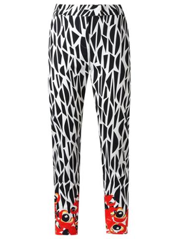 Isolda Printed Straight Trousers