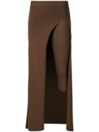 Jacquemus Cropped Pareo Trousers - Brown