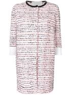 20:52 Embroidered Fitted Coat - Pink & Purple