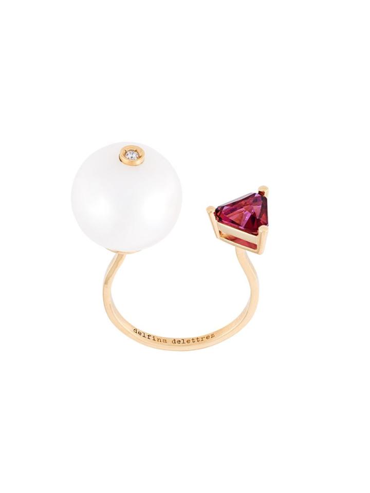 Delfina Delettrez 'trillion' Diamond Ring - White