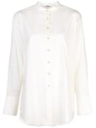 Adam Lippes Oversized Band Collar Shirt - White