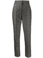 Etro Floral Cropped Trousers - Grey