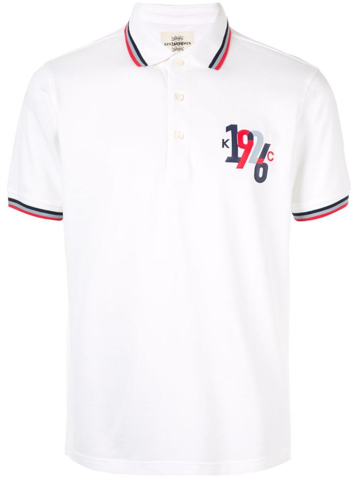 Kent & Curwen Short Sleeved Polo Shirt - White