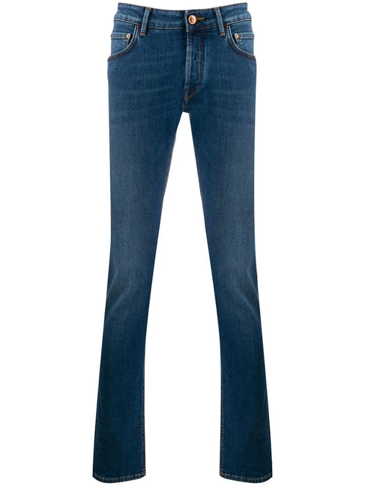 Hand Picked Slim-fit Denim Jeans - Wash