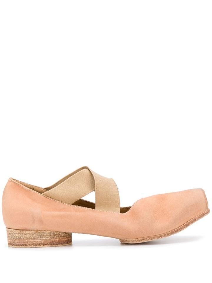 Uma Wang Cross Strap Ballerinas - Pink
