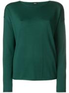 Aspesi Boat Neck Jumper - Green