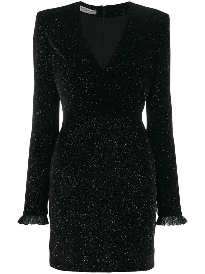 Philosophy Di Lorenzo Serafini Plunge Mini Dress - Black