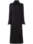 Ann Demeulemeester Double Breasted Coat - Brown