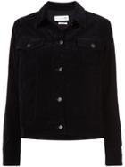 Rag & Bone /jean Velvet Buttoned Jacket - Black