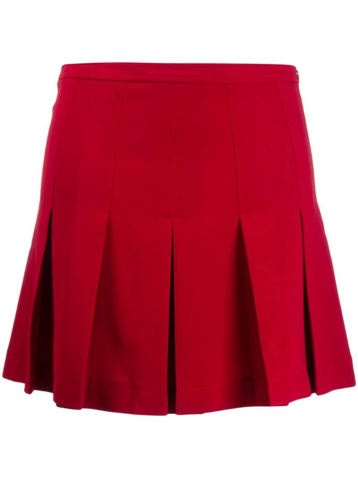 Red Valentino Pleated Mini Skirt