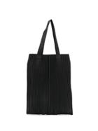 Marios Ribbed Tote Bag - Black