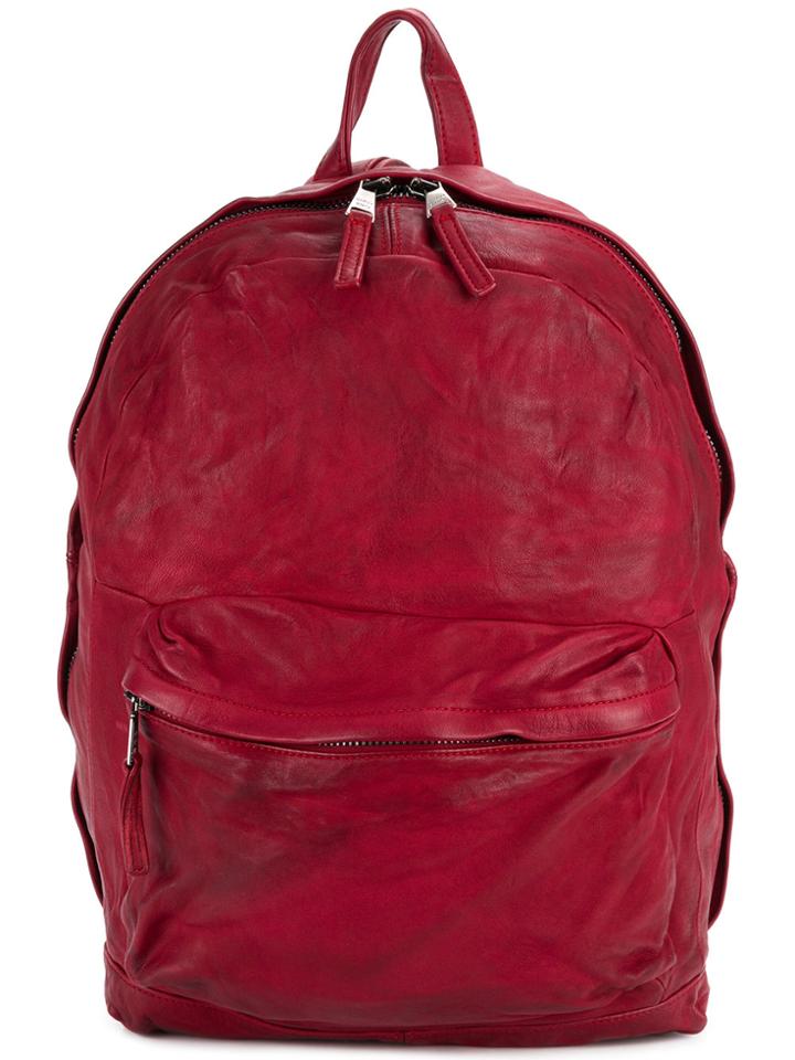 Giorgio Brato Soft Leather Backpack - Red