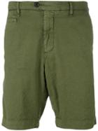 Perfection - Classic Deck Shorts - Men - Cotton/linen/flax/rubber - 50, Green, Cotton/linen/flax/rubber