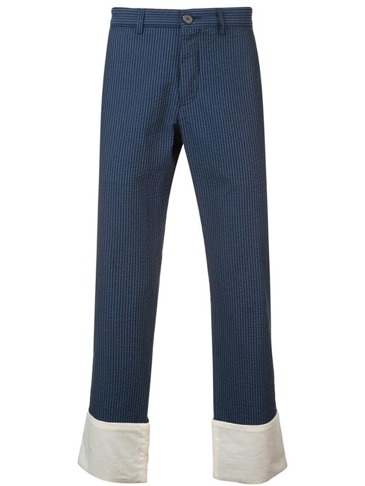 Loewe Pinstriped Chino Trousers - Black