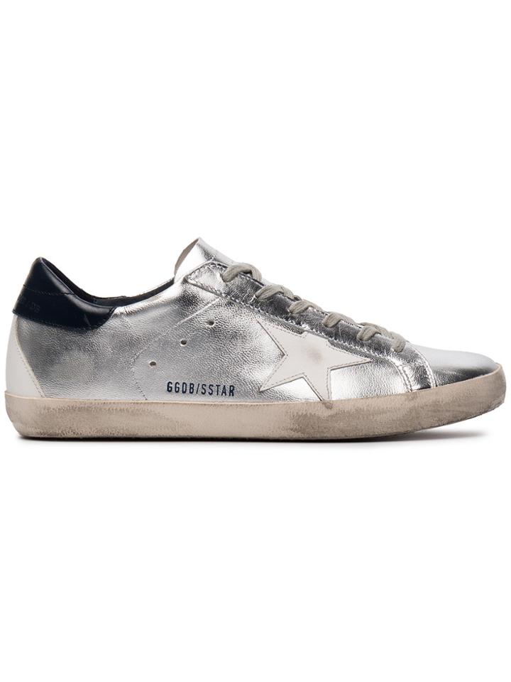 Golden Goose Deluxe Brand Silver Superstar Sneakers - Metallic