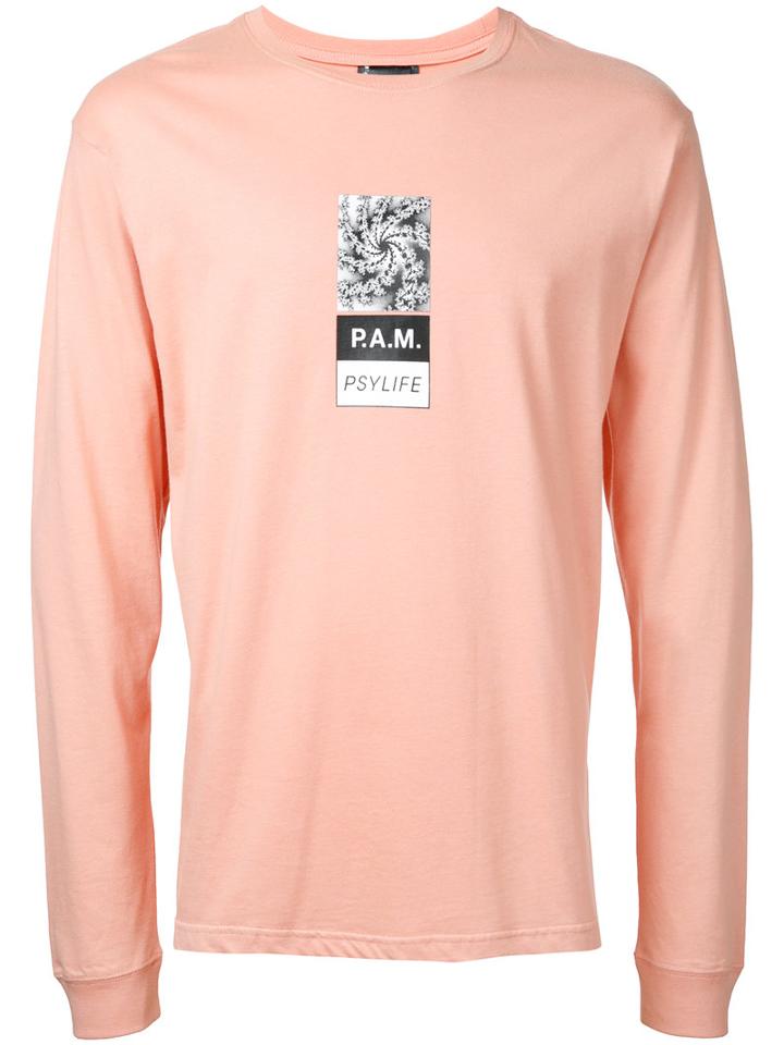 P.a.m. Printed T-shirt, Men's, Pink/purple, Cotton