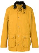 Barbour Contrast Collar Bedale Jacket - Yellow & Orange