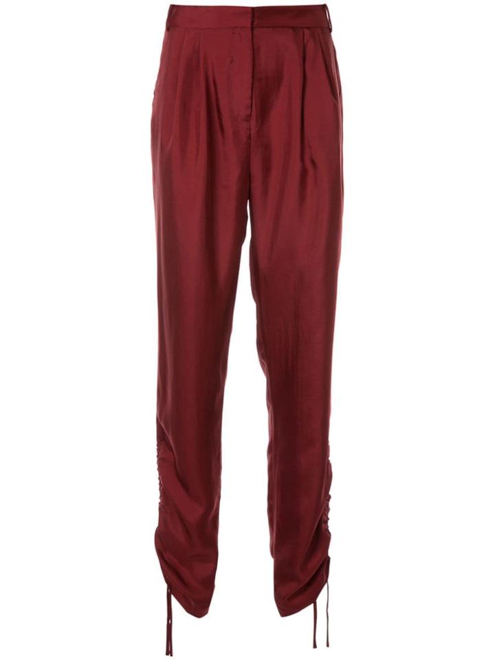 Tibi Mendini Gathered Leg Trousers
