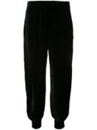Nehera Velvet Effect Tapered Trousers - Black