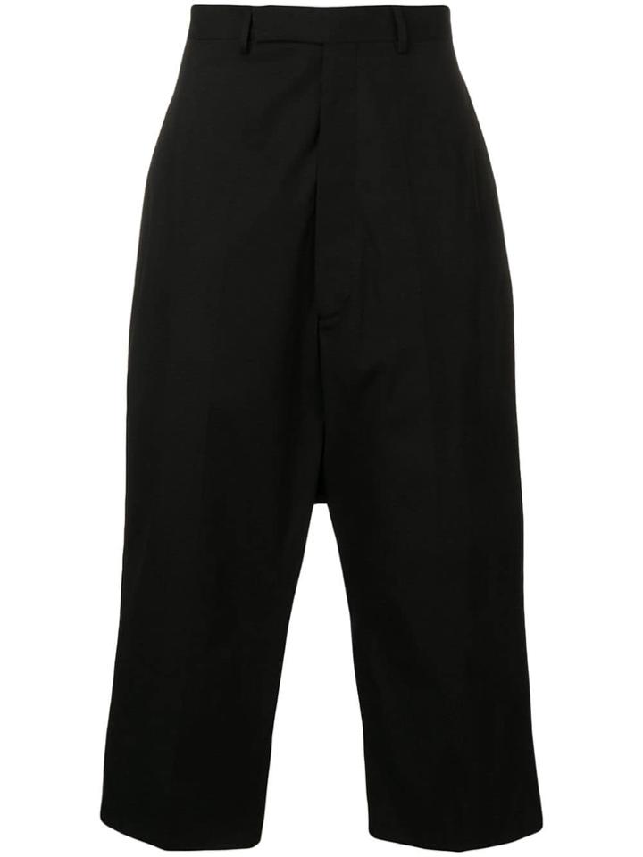 Rick Owens Karloff Cropped Trousers - Black