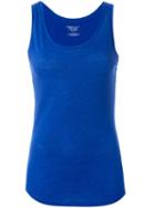 Majestic Filatures Scoop Neck Tank, Women's, Size: 3, Blue, Cotton/cashmere