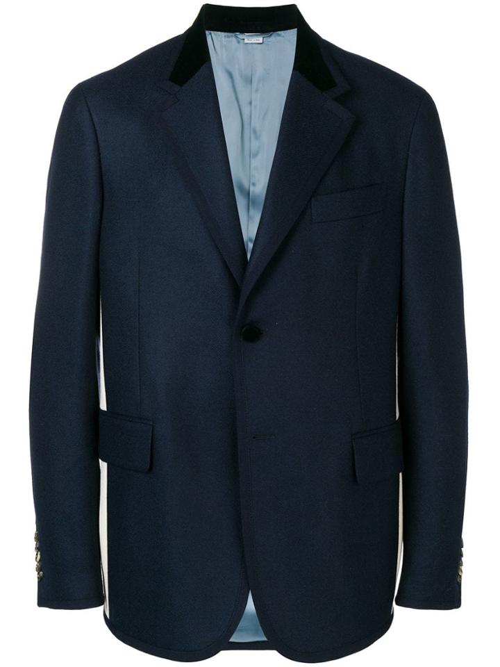 Gucci Sylvie Web Stripe Blazer - Blue