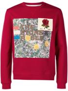 Kent & Curwen Printed Rose Patch Sweatshirt - Red