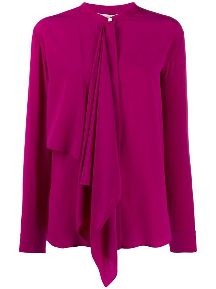 Stella Mccartney Draped-panel Blouse - Purple