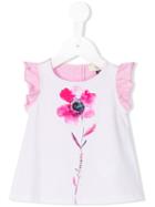 Armani Junior Flower Print Top, Toddler Girl's, Size: 12 Mth, White
